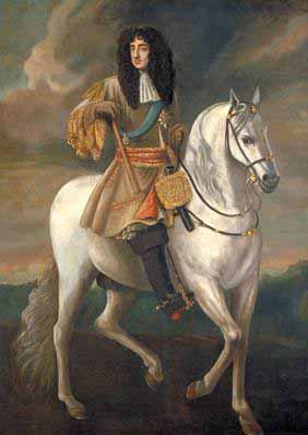 Equestrian portrait of King Charles II of England